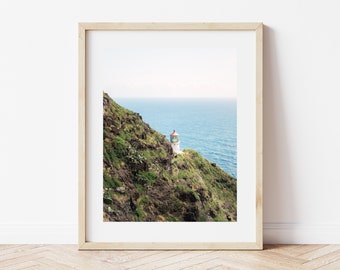 Oahu, Hawaii Lighthouse | Art Print, Digital Download
