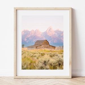 Grand Teton National Park Mormon Row Barn  | Art Print, Digital Download