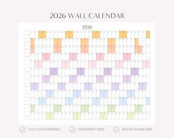 Calendario de pared gigante 2026