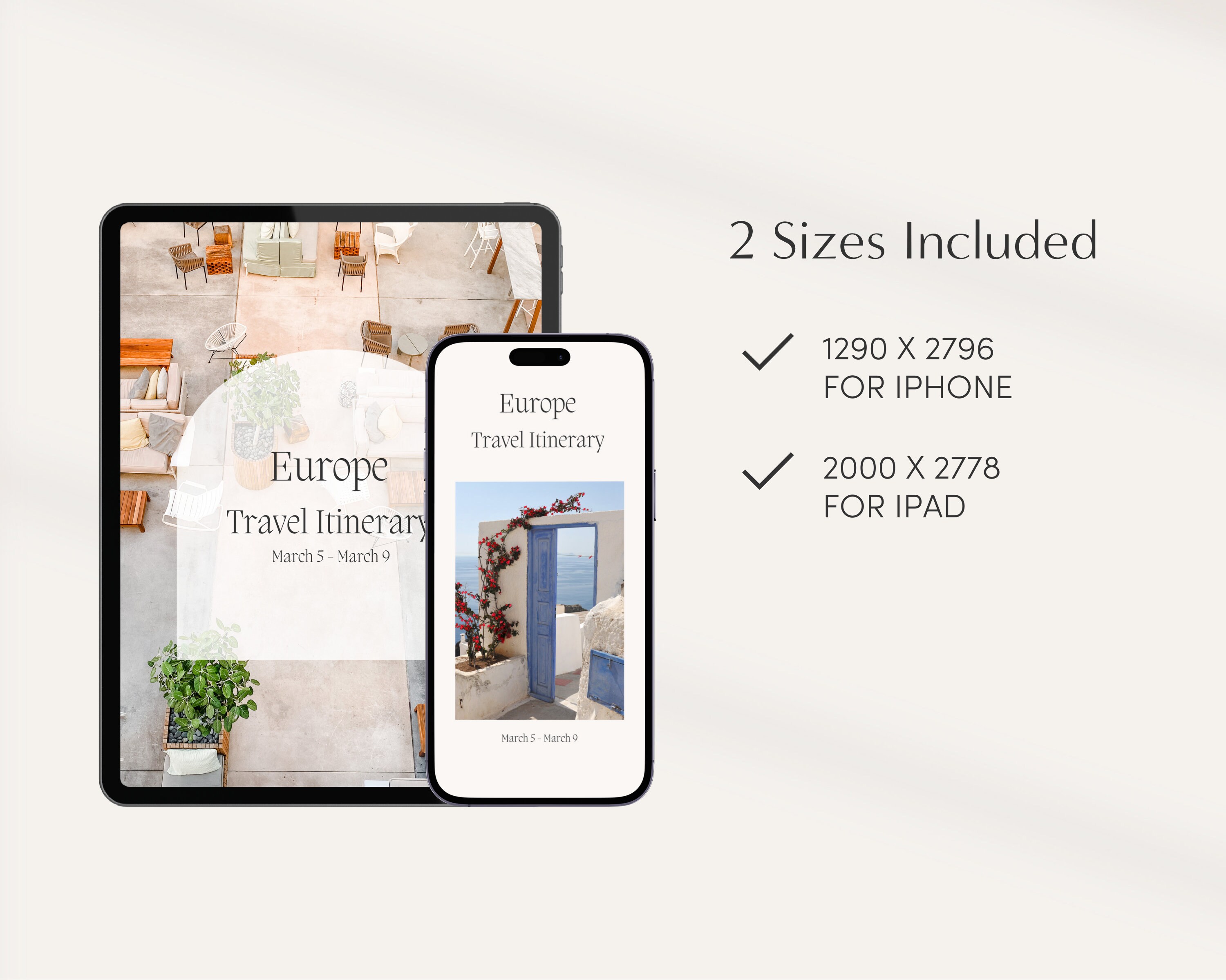 Travel Itinerary Mobile Template | Editable Canva Trip Planner ...