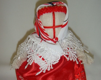 Ukrainian Folk Doll Motanka, Ukraine Amulet, Faceless Textile Doll