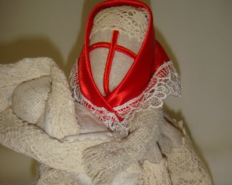 Ukrainian Folk Doll Motanka, Ukraine Amulet, Faceless Textile Doll