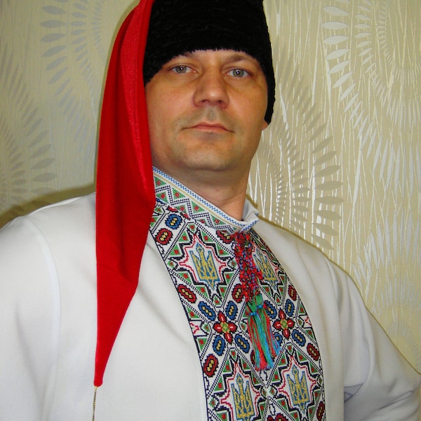 Ukrainian National Cossacks Hat, Stylized Papakha for Men