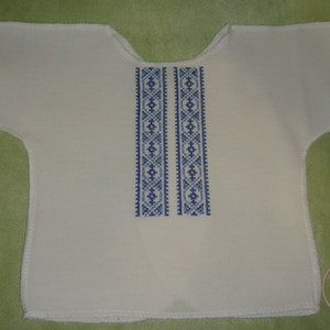 Baby&#39;s loose jacket vyshyvanka with ukrainian embroidery Ukrainian shirt for newborn