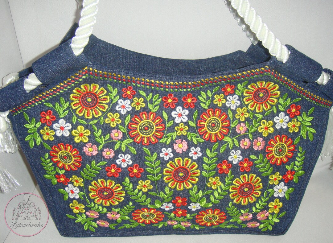 Borsa Fiori Ricamati main image 1