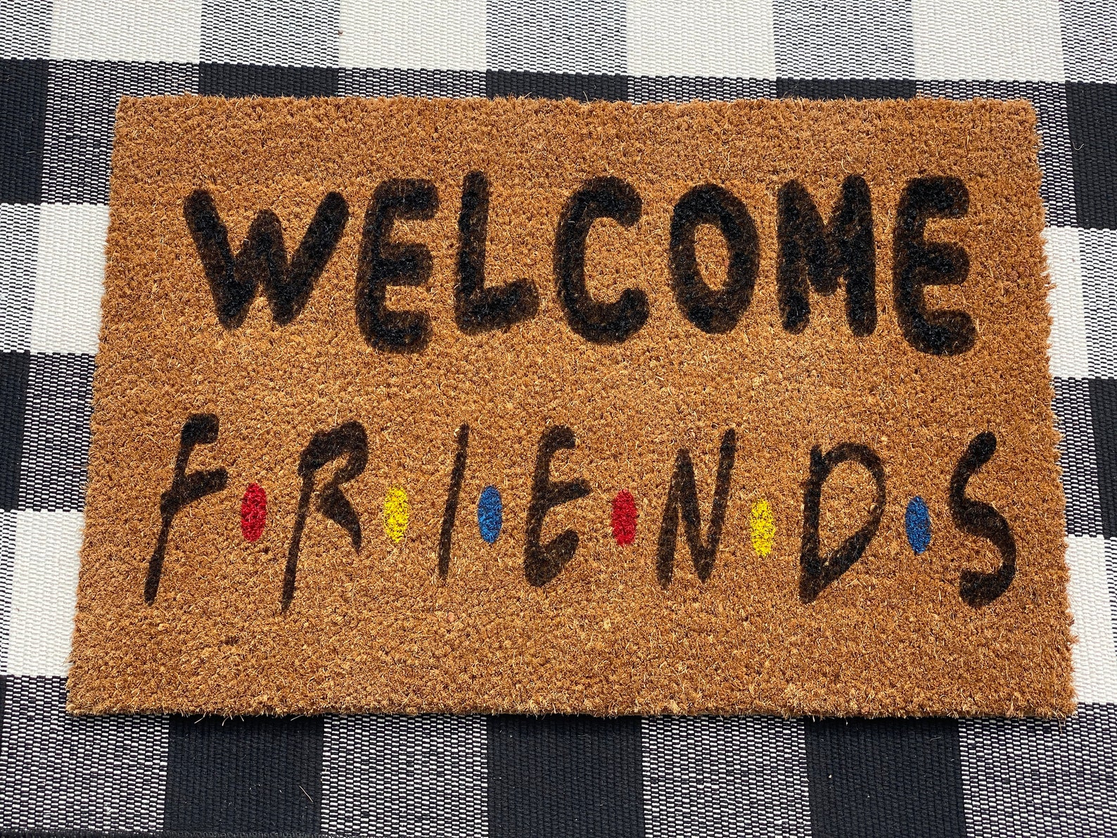 Friends Doormat Front Door Decor Etsy