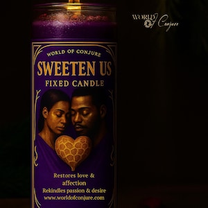 Sweeten Us | Reignite Affection | Relationship Repair Fixed Candle | 7 Day Fixed Rootwork Candle