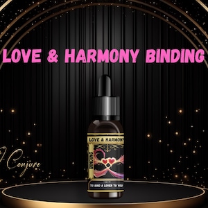 Love & Harmony Binding Oil | Powerful Love Binding, Devotion Work | Condition Oil
