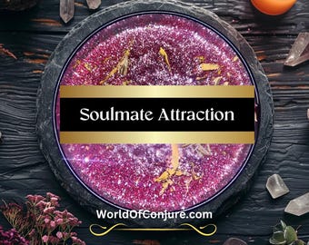 Soulmate Attraction Candle | Draw True Love | Fast-Acting Love Manifestation | Fixed Conjure Candle