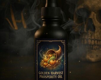 Golden Harvest Prosperity Oil | Luck | Wealth | Growth | Rootwork  Oil