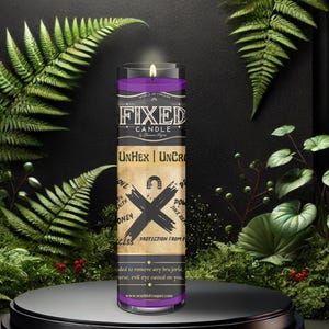 Uncross | UnHex  | UnHex, Remove Brujería, Break Curses & Evil Eye | Fixed Dressed 7 Day Glass Candle