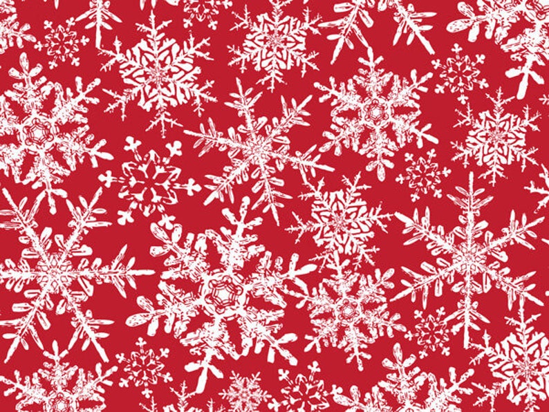 Winter Snowflakes Glossy Christmas Gift Wrapping Paper