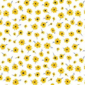 Spring Daisy Floral Gift Tissue Paper - 20” x 30” Large Sheets
