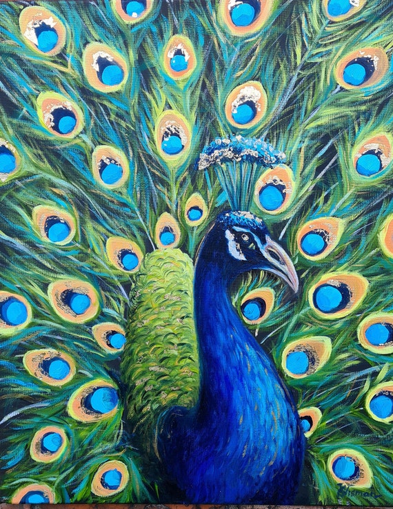 Chinese Peacock Canvas Oil Painting for Wall Decor - China Home Decoration  and Canvas Oil Painting price