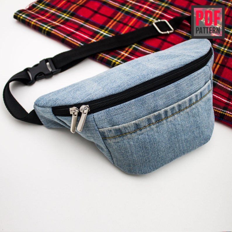 Fanny pack waist bag 038 bum bag sewing pattern PDF Etsy