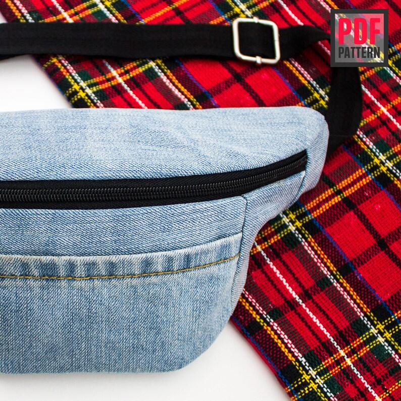 Fanny pack waist bag 038 bum bag sewing pattern PDF Etsy