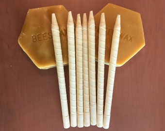 48 Ear Candles 100% pure natural beeswax premium cotton muslin hollow wax hopi cones no paraffin