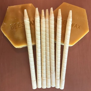 100 Ear candles 100% pure beeswax premium cotton muslin hollow wax cones