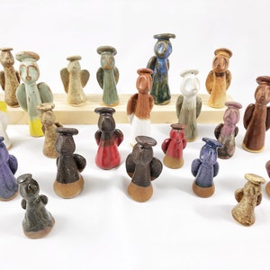 Prayer angel, hand holding angle, gift of life, gift of love, Christmas Angel, Ceramic Angel, Mini shot glass