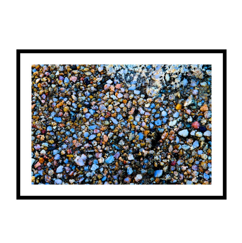 Beach Stones Art Nature Photography Print Coastal Photo image 0