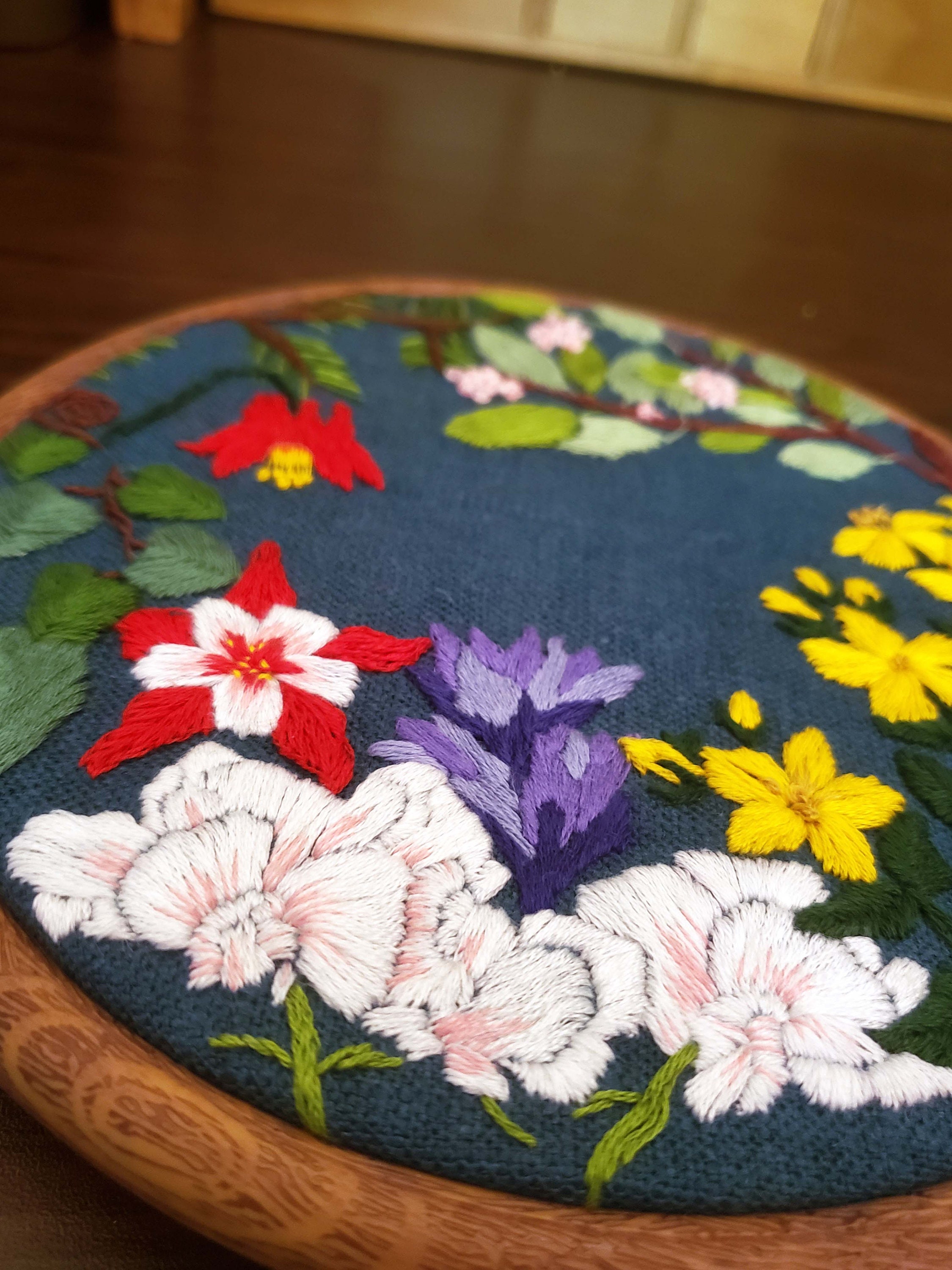 Wildflower Embroidery Pattern Digital Download PDF Embroidery Guide ...