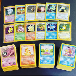 Lote de 20 cartas originais de Pokémon Vintage - HOLO, cartas da 1ª edição! TODAS WOTC!