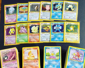 オリジナルヴィンテージポケモンカード 20 枚セット - ホロ、初版カード！すべて WOTC！