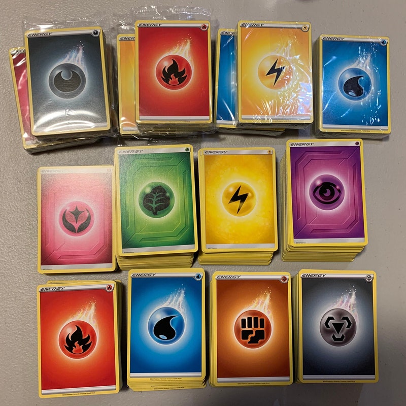 Pokemonn Energy Cards - Etsy