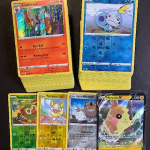 100 cartes Pokémon authentiques officielles – Garanti Ultra Rare V, Holos, Rares !
