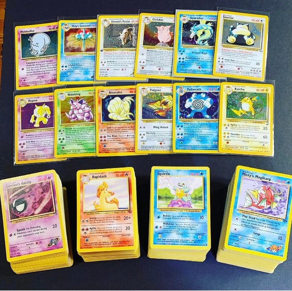 Lotto di 20 carte Pokemon vintage originali HOLO, carte della prima  edizione TUTTO WOTC -  Italia