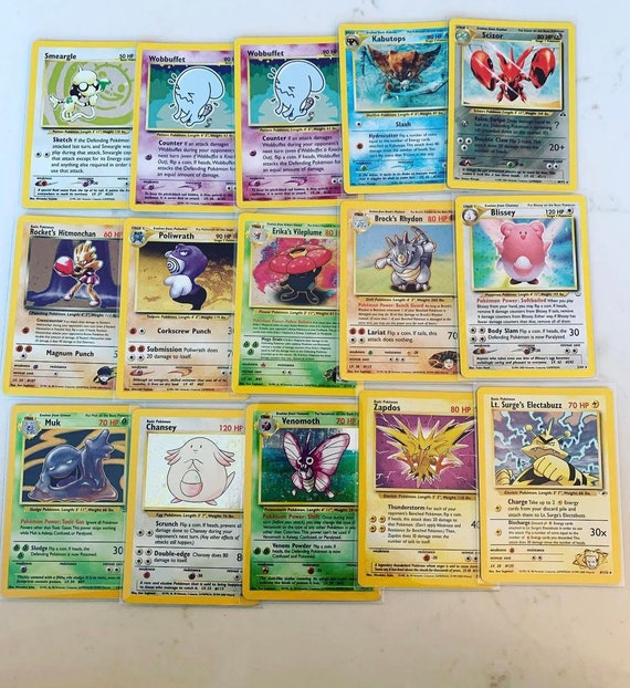 20 Original Vintage Pokemon Card Lot HOLO 1st Edition Cards ALL WOTC -   Israel