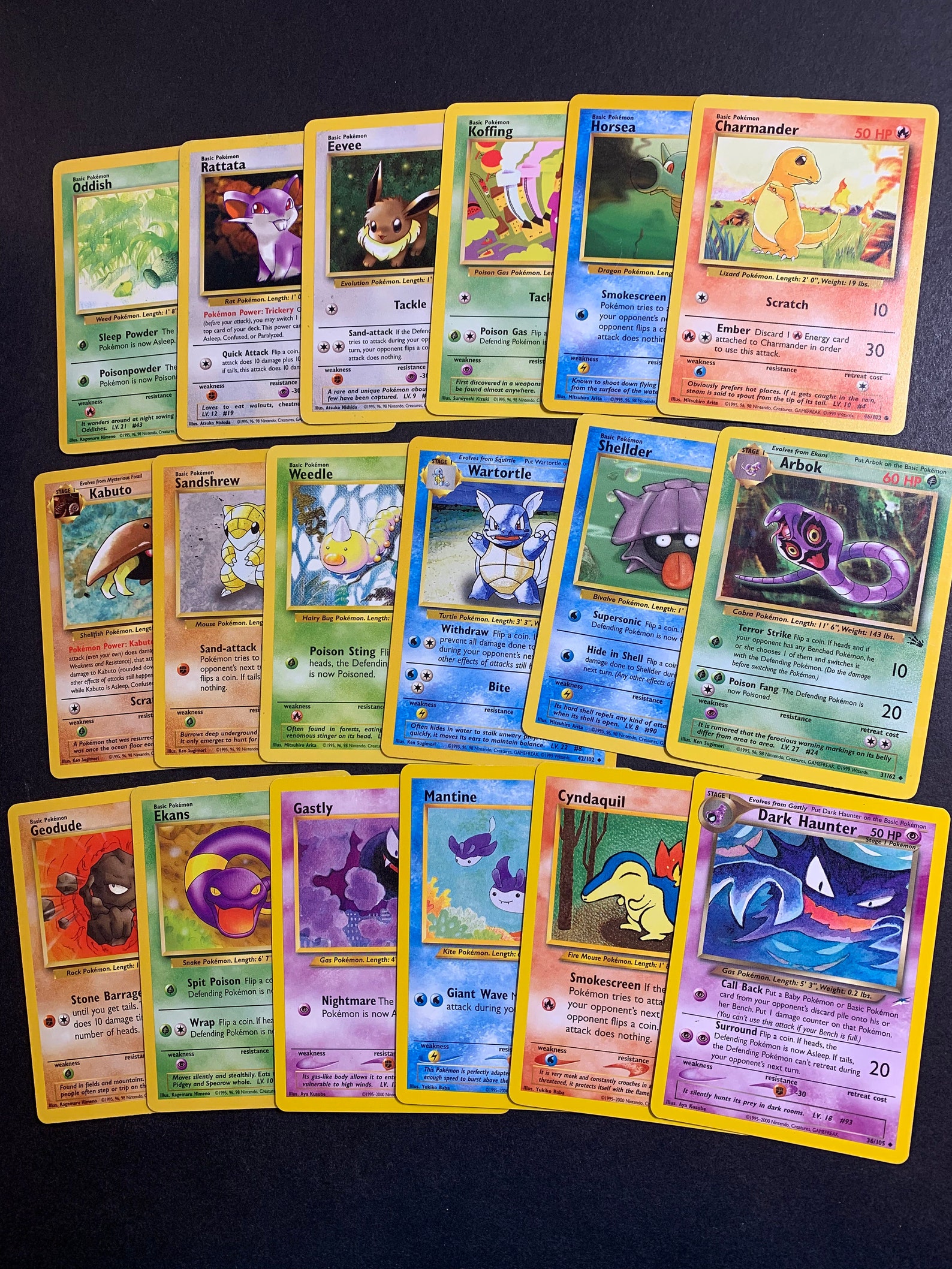 40 Vintage Original Pokemon Cards Holo Rares & 1st editions Etsy