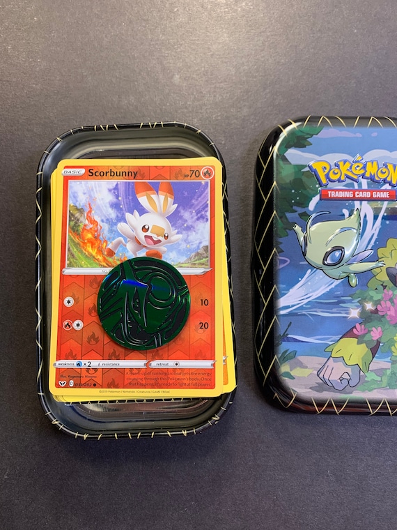 50 Official Pokemon Cards Plus Tin and Coin - Etsy Finland