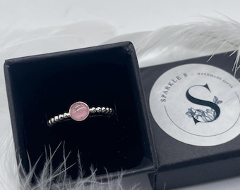Keepsake Ring with Hair or Ashes: 925 Silver Memorial Jewellery
