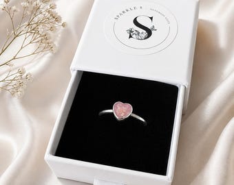 Keepsake Ring with Hair or Ashes: 925 Silver Memorial Jewellery
