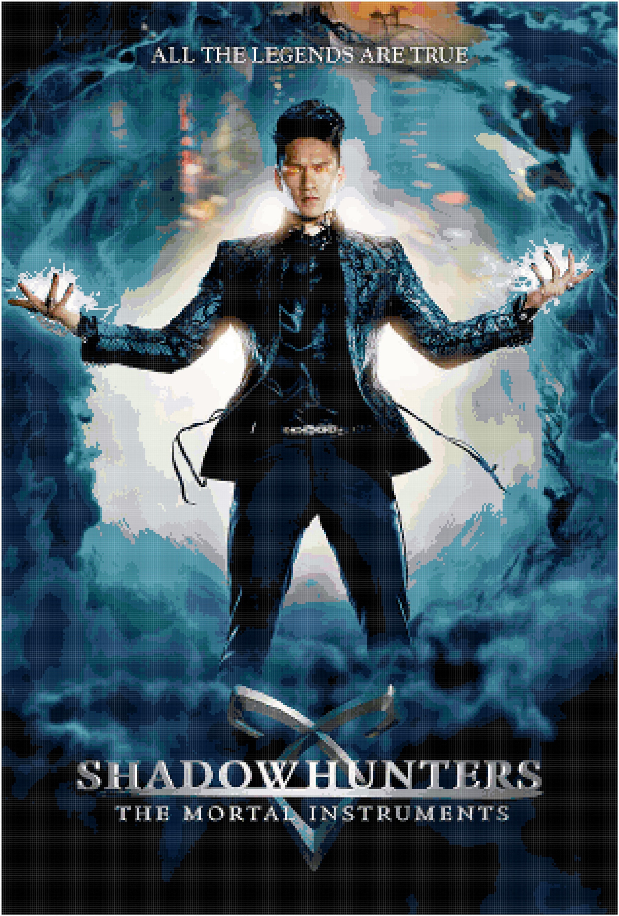 Download Magnus Bane Shadowhunters Mortal Instruments Cross Stitch Etsy