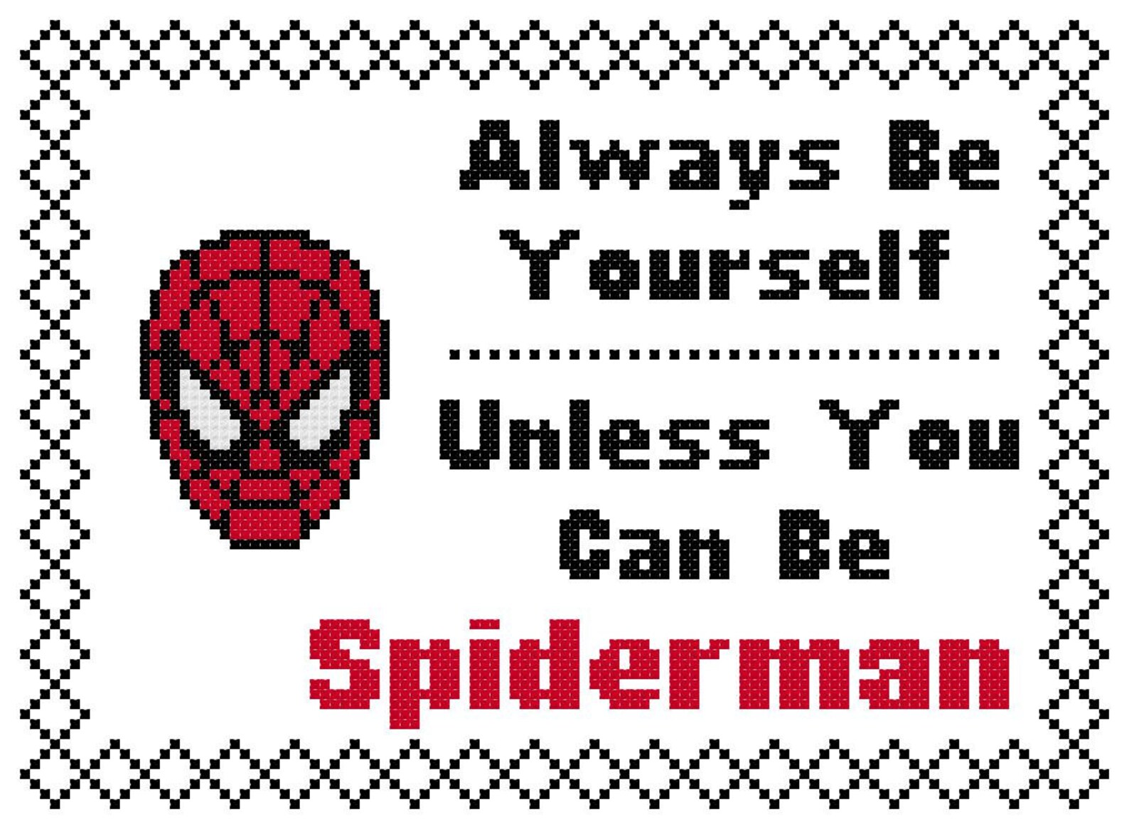 Always be Yourself Unless you can be Spiderman Face Version Etsy