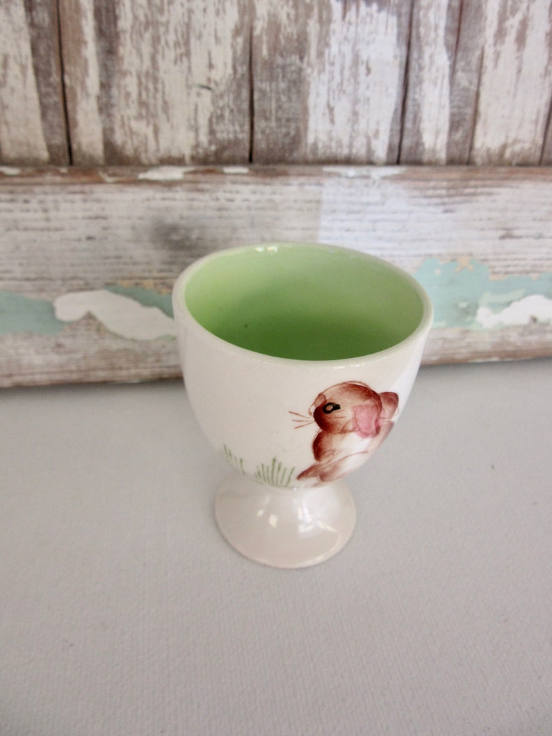 Vintage Bunny Rabbit Egg Cup / Made in Japan Etsy