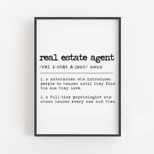Real Estate Agent Definition • Estate Agent Gift Ideas • Real Estate Gifts for Women • Real Estate Agent Gift for Man • Funny Realtor Estate
