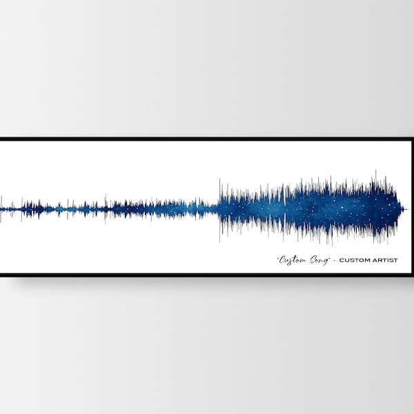 Custom Soundwave Art Print • Song Gift Ideas • Custom Song • Sound Wave Wall Art · Personalized Sound Wave, Soundwave Print Digital Download