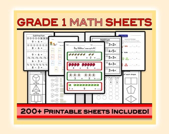 Schede didattiche di matematica di prima elementare (oltre 200 schede didattiche) · Schede didattiche di matematica di prima elementare · Materiali stampabili per la quarantena di prima elementare · Quaderno di lavoro per la scuola domestica di prima elementare
