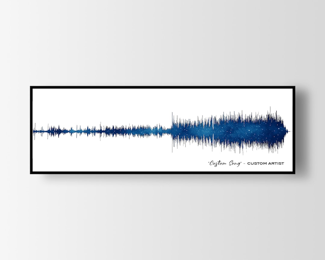 Custom Soundwave Art Print • Song Gift Ideas • Custom Song • Sound Wave ...