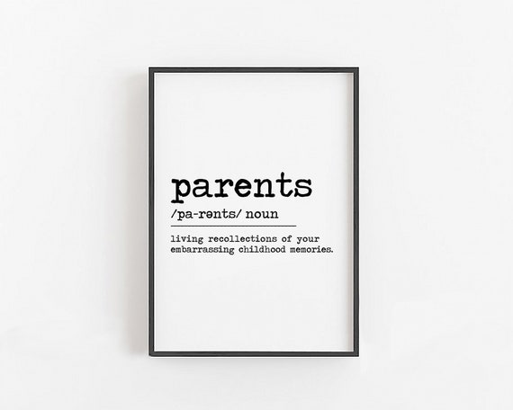Parents Definition Print Funny Definition Mom Gift From - Etsy Parents Definition Print Funny Definition Mom Gift From - Etsy
