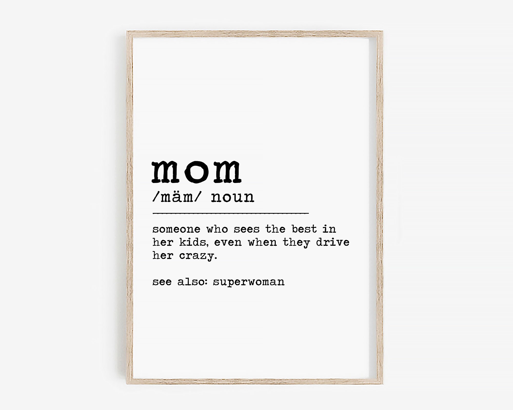 Mom Definition Druck MutterDefinition Mama Geschenk von Etsy