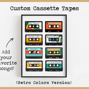 Custom Cassette Print · Retro Cassette Poster Personalized, Add Your ...
