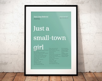 Custom Song Lyrics Poster • Song Lyrics Gift • Song Lyrics Print • Personalized Gifts • Printable Custom Song Sign • Wedding Song Lyrics Art