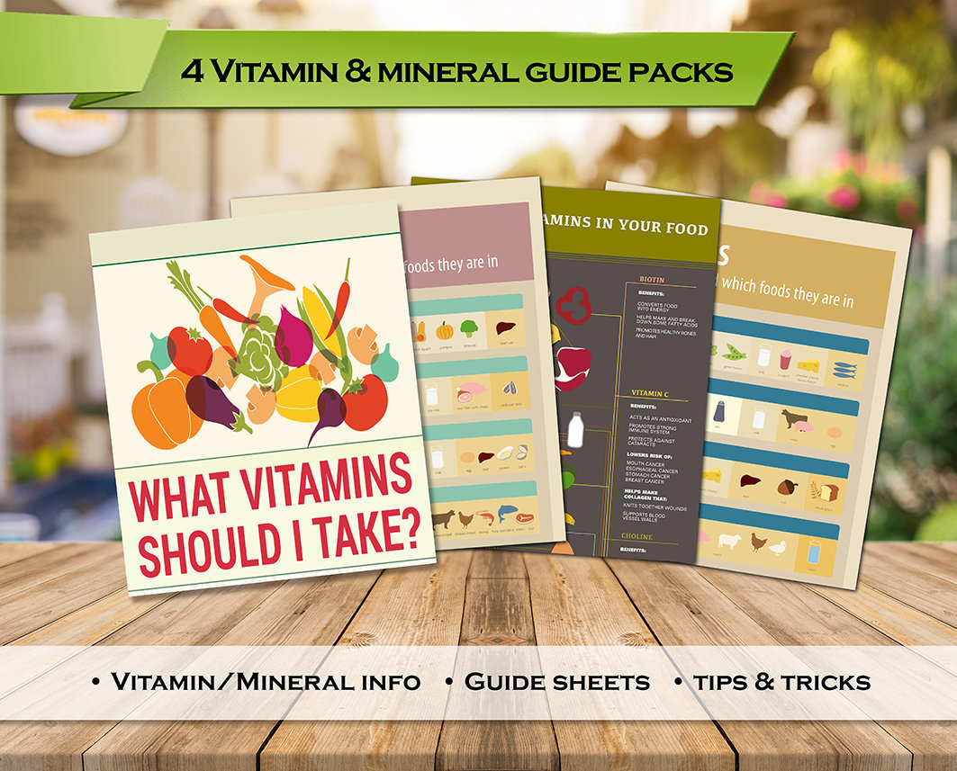 Vitamin Guides Mineral Guides Vitamin Minerals Vitamin Etsy
