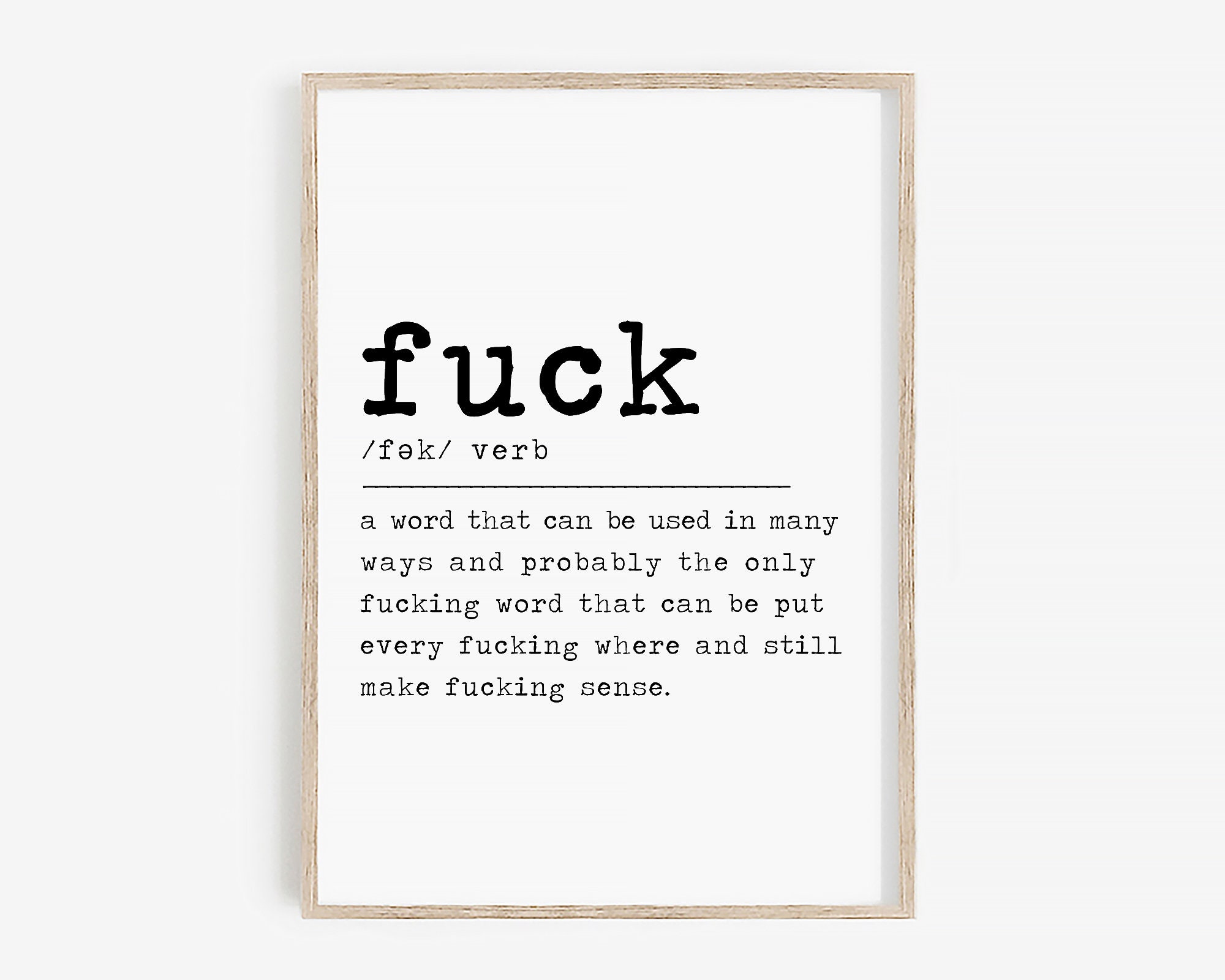 fuck-definition-funny-wall-art-vulgar-gifts-crude-gifts-swear-word