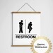 Mens Womens Funny Bathroom Sign Restroom Bathroom Printable - Etsy