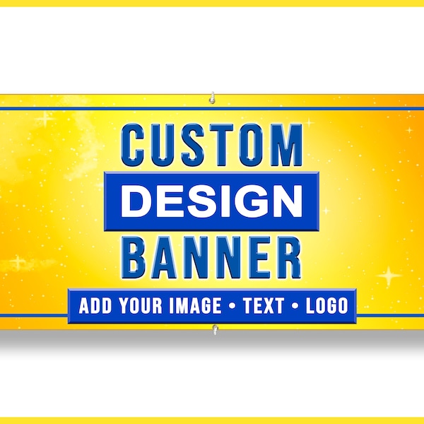 Custom Banner With Grommets Etsy
